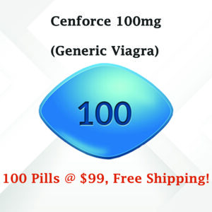 Cenforce 100 mg | Sildenafil Citrate 100 mg | 100 Pills Trail Pack