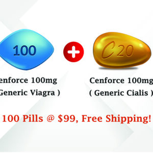 ED Trail Pack | Cenforce 100 mg (50 Pills ) & Vidalista 20 mg (50 Pills )